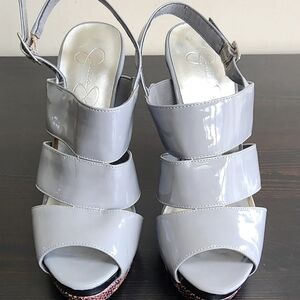 Jessica Simpson Stylish Gray Women's Platform Sandals